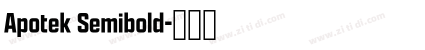Apotek Semibold字体转换